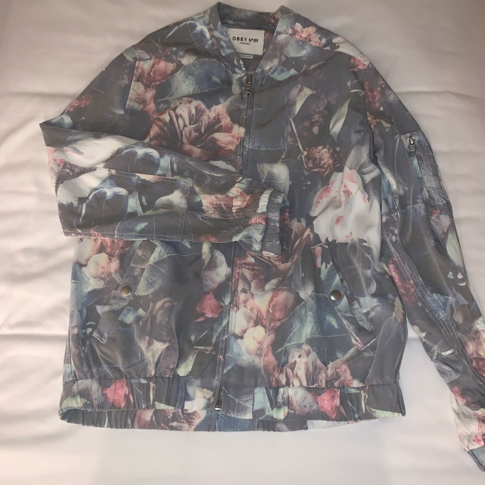 Flower bomber jacket
